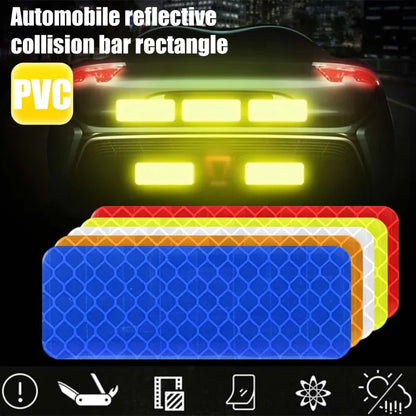 Car Bumper Reflective Sticker Strip – Auto Safety Warning Reflector Tape for Exterior & Interior (10pcs)