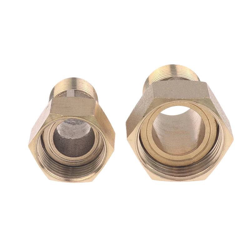 1/2" & 3/4" Water Meter Adapter Male to Female Threaded Coupler Connector
