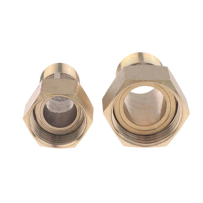 1/2" & 3/4" Water Meter Adapter Male to Female Threaded Coupler Connector