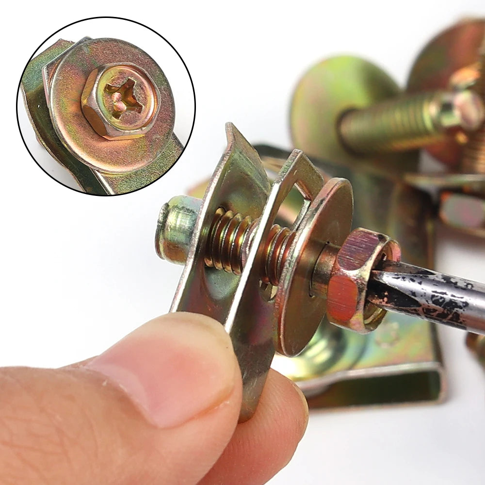 Car Body Bolts & U-nut Clips M4/M5 Engine Under Cover Splash Shield Body Bumper Fender Push Clips Universal Auto Accessories