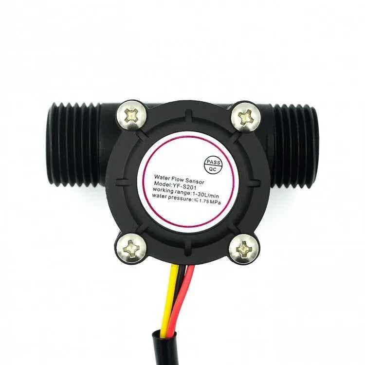 YF-S201 Hall Effect Water Flow Sensor 1-30L/min 2.0MPa Liquid Flow Switch