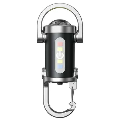 COB LED Keychain Light USB Rechargeable Waterproof Mini Flashlight