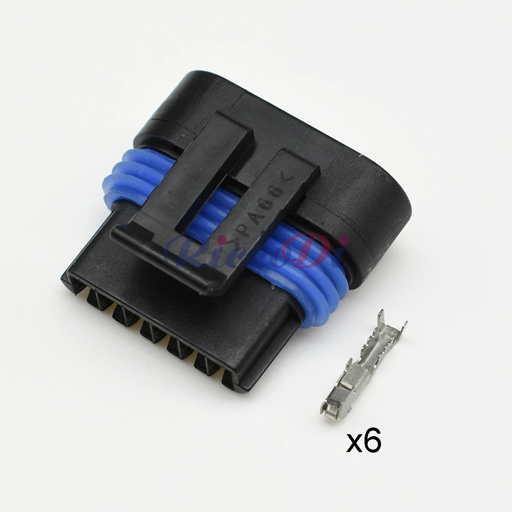 12066317 / 12162261 Automotive 6-Pin Metri-Pack 150.2 Sealed TPS Accelerator Pedal Connector — Flat Waterproof Socket
