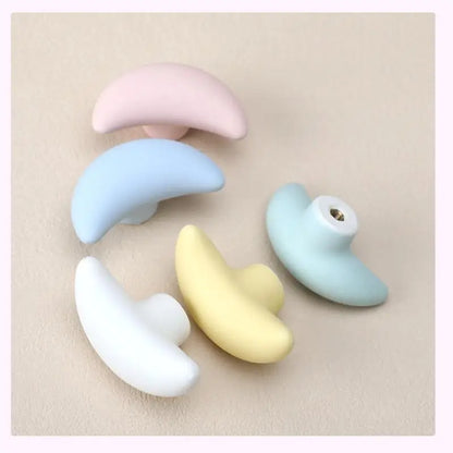 1pc Children's Furniture Handles Nordic Ceramic Children Room Cabinet Handles Macaron Colorful Round Drawer Knobs And Pulls