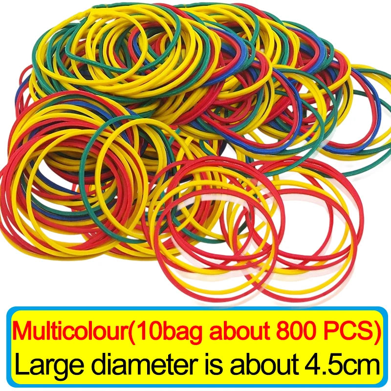 Wholesale Multicolour Elastic Rubber Bands Adjustable Fastener O Rings Stretchable Household Office School Stationery Supplies