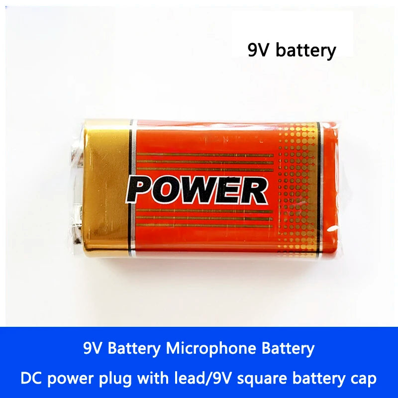 9V Battery Snap Connector with DC Lead and Square Cap