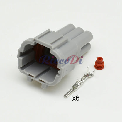 Sumitomo 6 Pin Waterproof Auto Connector Car Headlight Male Female Plug 6188-0560 6189-1175 6185-5177 For Teana