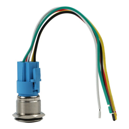 Control Systems Yellow Light Momentary Button Switch 12-24V Momentary Push Button Compact Push Button IP66 Push Button