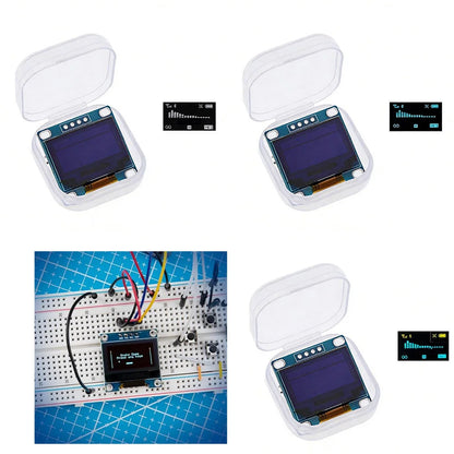 0.96" OLED Display Module 128×64 I²C with 20cm Wire — Arduino, ESP32, STM32 (3-Pack)