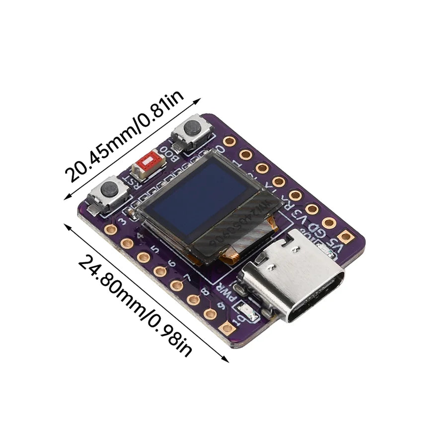 ESP32-C3 0.42-Inch OLED White Display Development Board WiFi Bluetooth Ceramic Antenna Type-C for Arduino