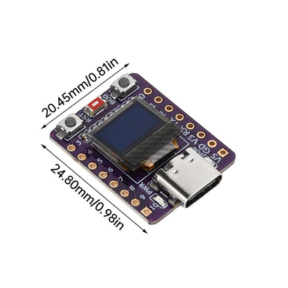 ESP32-C3 0.42-Inch OLED White Display Development Board WiFi Bluetooth Ceramic Antenna Type-C for Arduino
