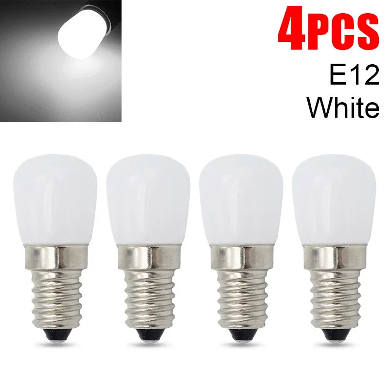 LED Refrigerator Light Bulb E12 E14 220V High Brightness
