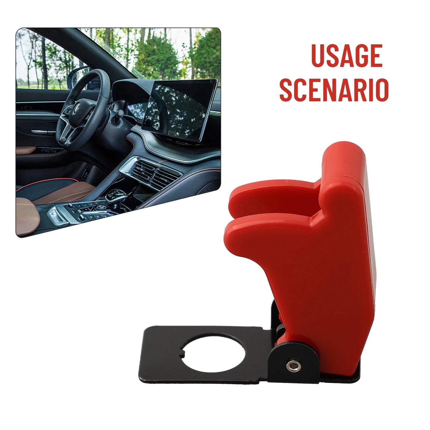 Car Dashboard For Toggle Switch Cover with 12V LED Illumination and Missile Flick Protective Cover for Vehicle Switches