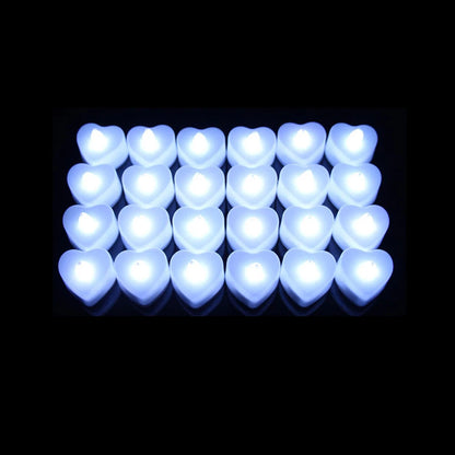 24Pcs/Set Flameless LED Candle Creative wishing Led Tea Light Warm White Flameless Candle Halloween Christmas Decor Candle Light