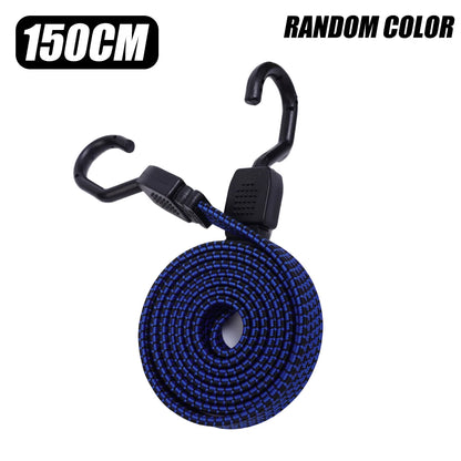 Motorcycle Bungee Cord Luggage Strap with Steel Hooks Cargo Tie Down