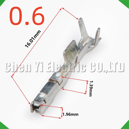 50PCS 0.6mm Crimp Terminal Pins 8100-3617 8100-3455 Automotive Connector Pins