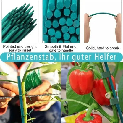 Plant Support Sticks Canes Bamboo Plants Stakes Potted Plants Tomato Sticks Supports Flower Sticks Climbing Plant Garden Tools