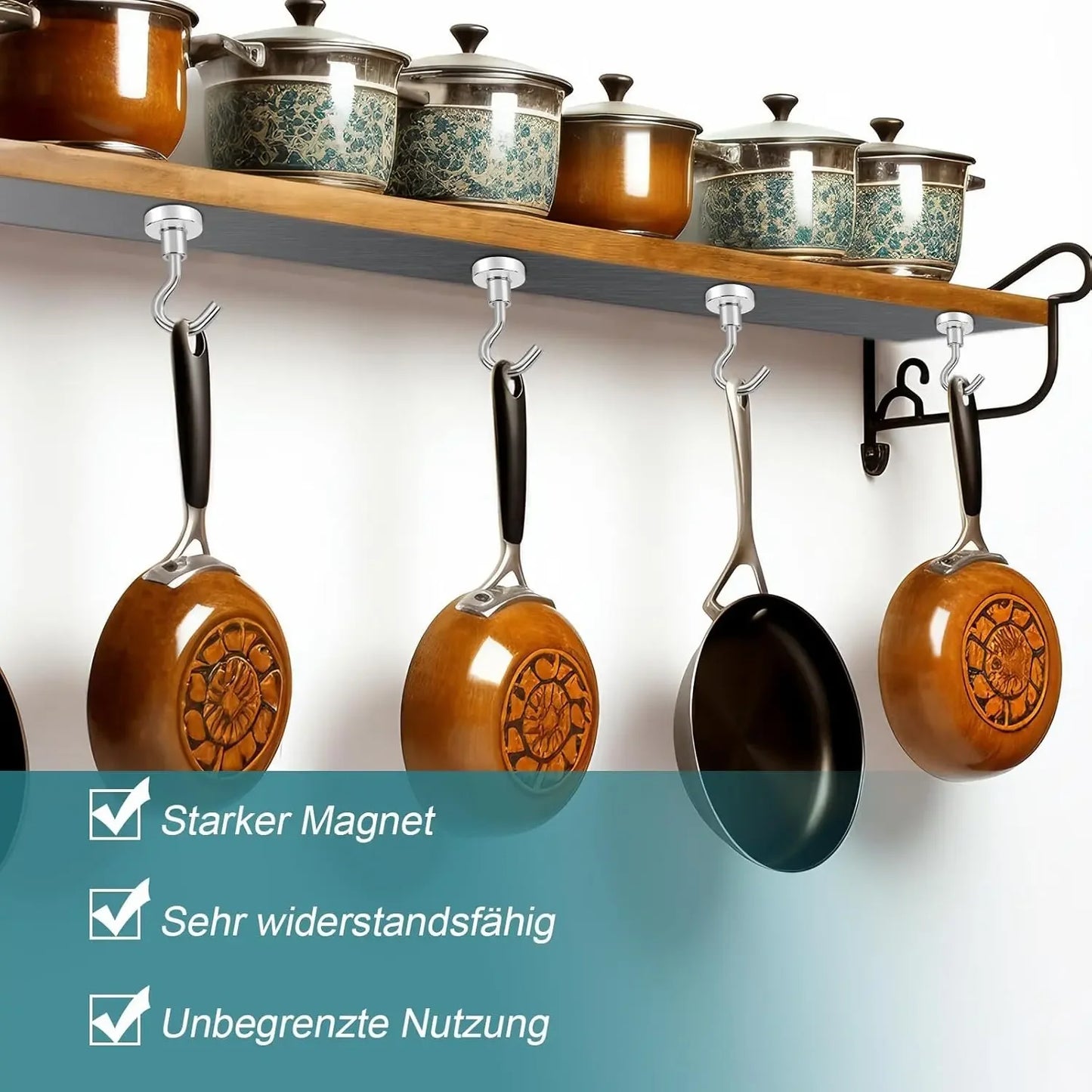 50/1PCS Strong Magnetic Hook Multi-Purpose Storage Hooks Home Kitchen Bar Storage Hooks Key Storage Hooks Home Bathroom Hangers