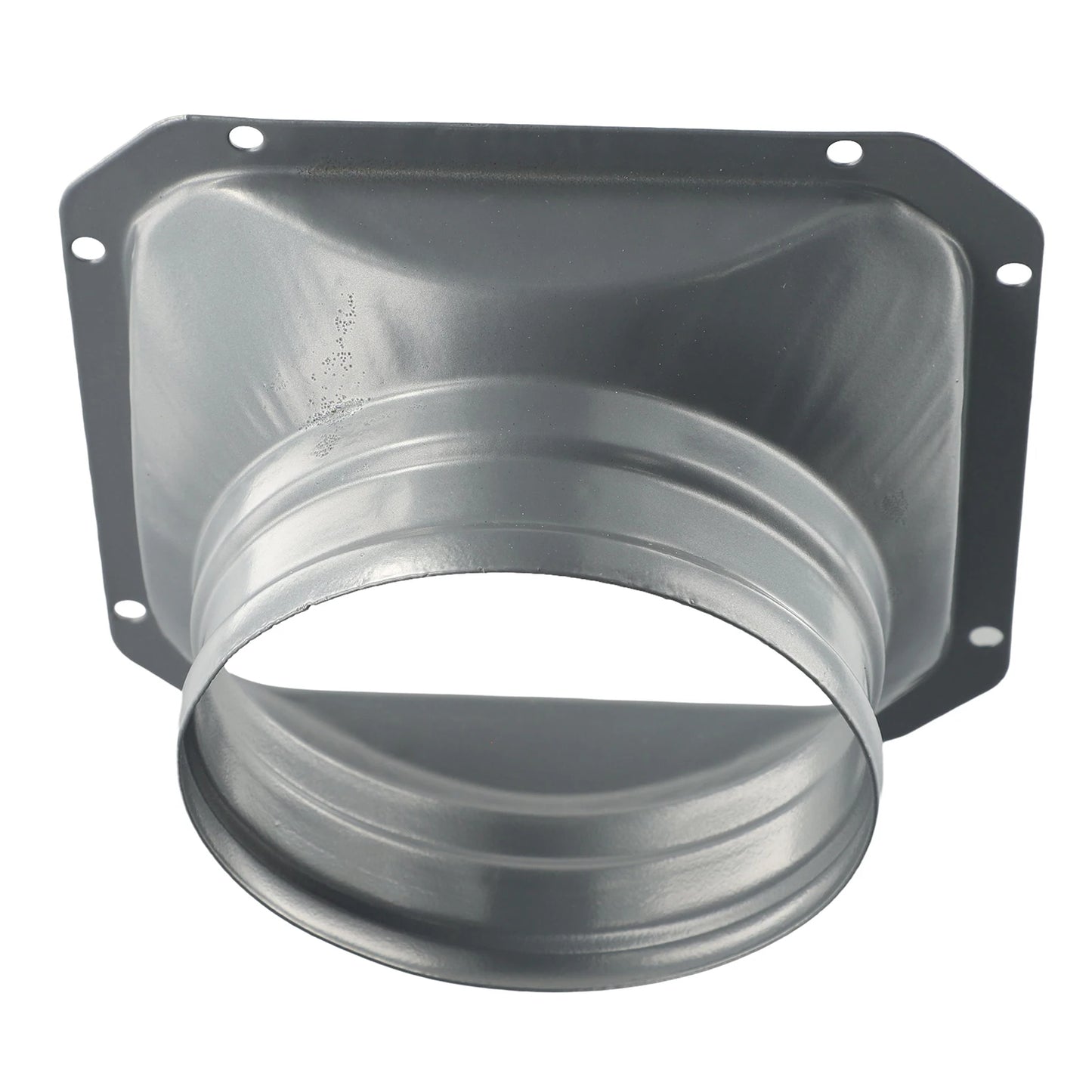 For Kitchen Hood Ventilator Pipe Connecting Vent Flange Exhaust Duct 4-10inch Electrostatic Spray Metal Silver-gray
