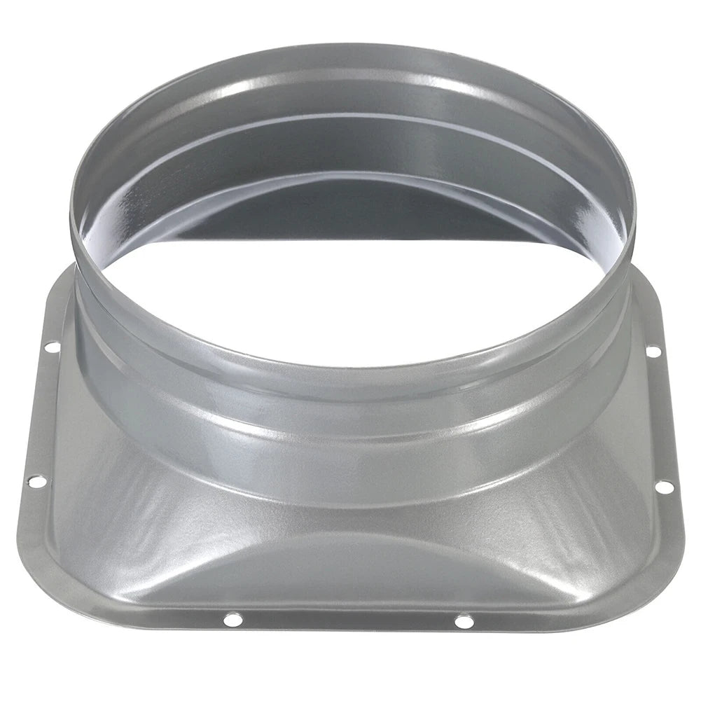 For Kitchen Hood Ventilator Pipe Connecting Vent Flange Exhaust Duct 4-10inch Electrostatic Spray Metal Silver-gray