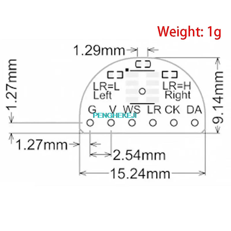 Maix High-Sensitivity I2S Microphone Module with Low-Noise Development Board