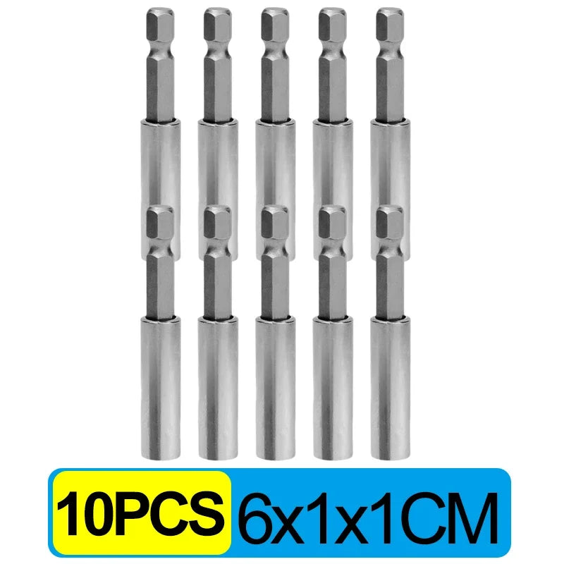 20/1pcs Magnetic Screwdriver Extension Hexagonal Handle Extended Connecting Rod Carbon Steel Screwdrivers Bit Holder Power Tools