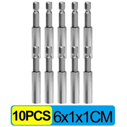 20/1pcs Magnetic Screwdriver Extension Hexagonal Handle Extended Connecting Rod Carbon Steel Screwdrivers Bit Holder Power Tools