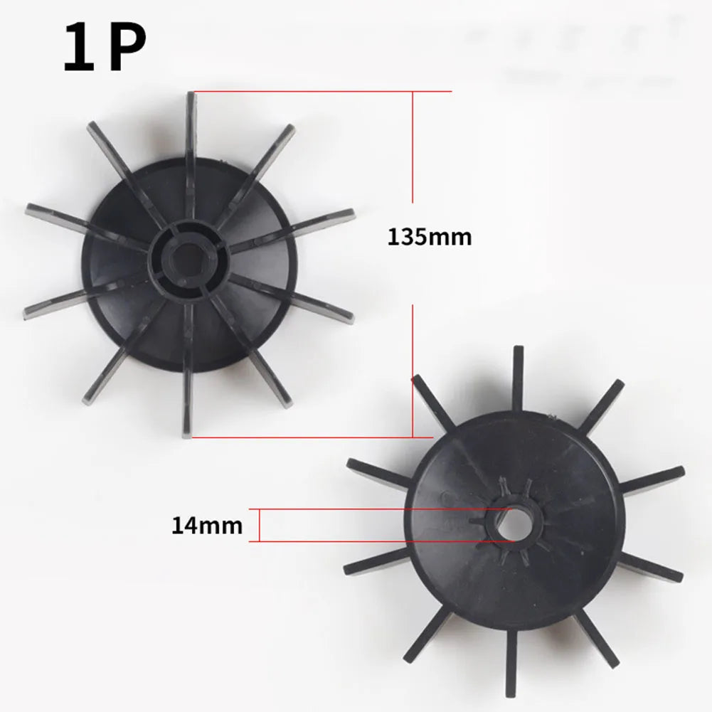 Plastic Replacement Fan Blade for Air Compressor Compatible with Direct Online Motor Features Low Noise and Stable Structure