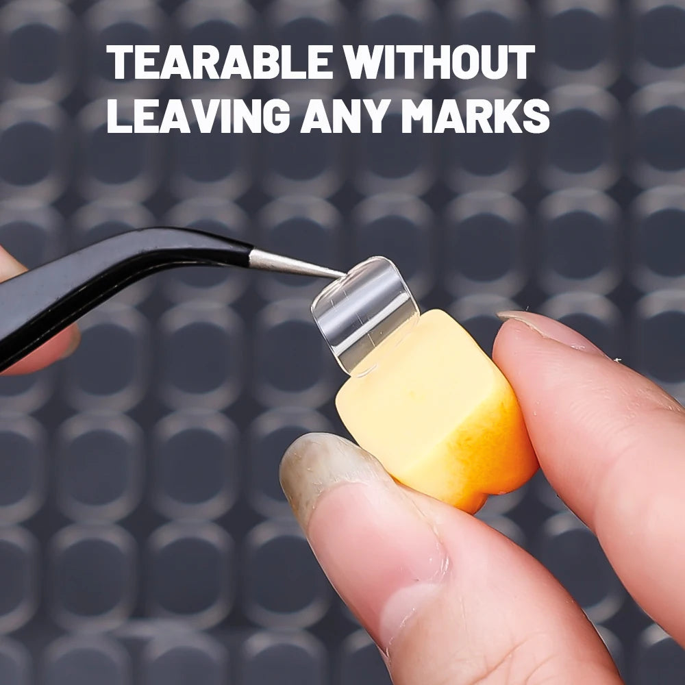 2000/100PCS Strong Double-Sided Tape Blind Box Foot Pad Glue Sticker for Blind Box Landscape Doll Foot Fixed Seamless Patch Tool