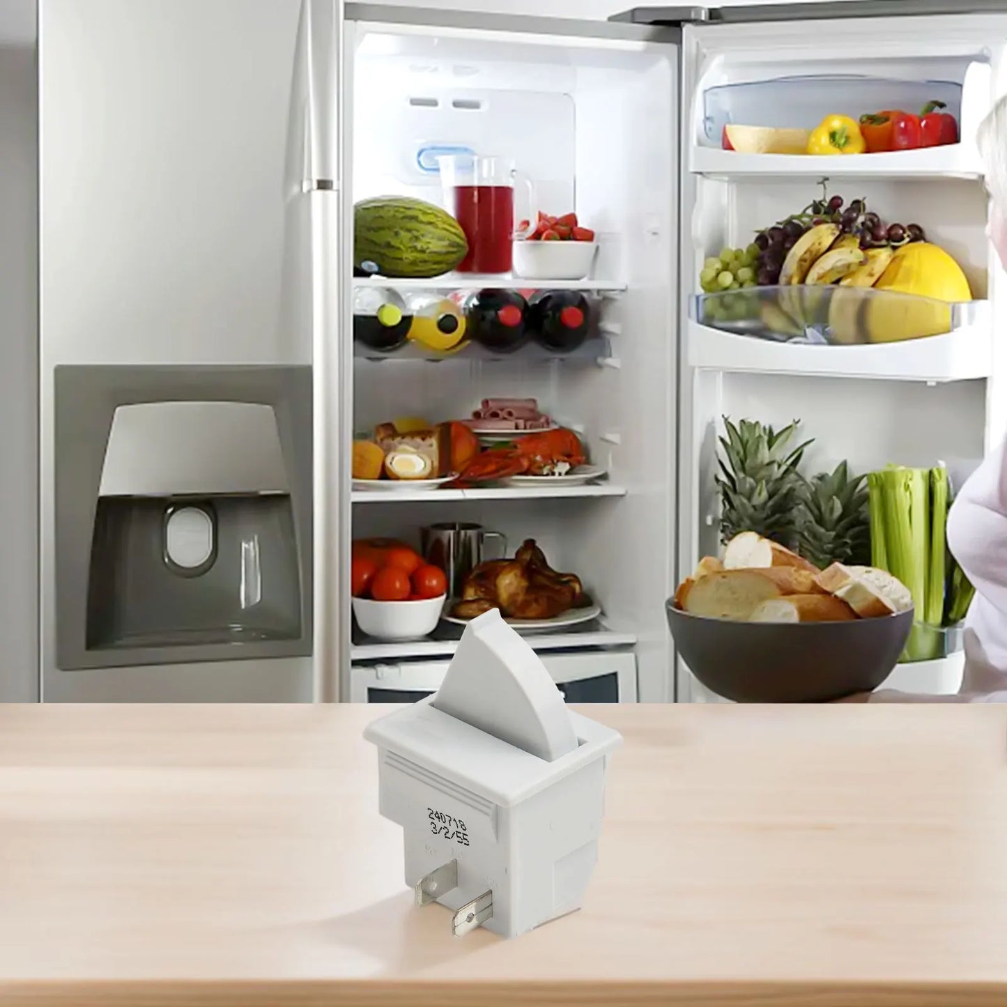 3 Pin Light Switch Fridge Light Switch Home Appliance Repair Size As Shown In The Picture 50,000 Times Lifespan