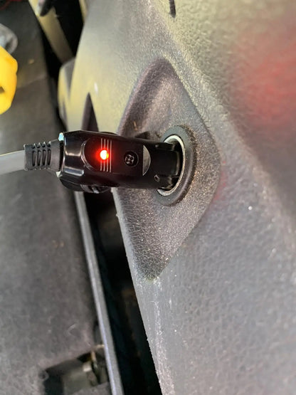 Long Nose Car Cigarette Lighter Plug 12V 24V DC Male Adapter with LED