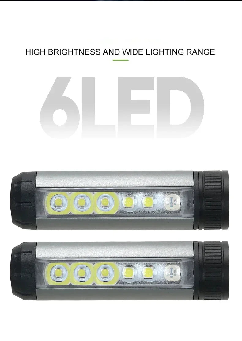 COB LED Induction Headlamp USB Rechargeable 5 Mode 18650 Headlight