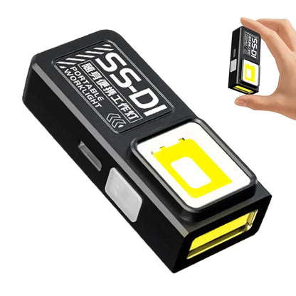 Rechargeable Mini Flashlight Super Bright COB Portable Work Light W/Magnetic Base Strobe Pen Clip-On Light Camping Emergency