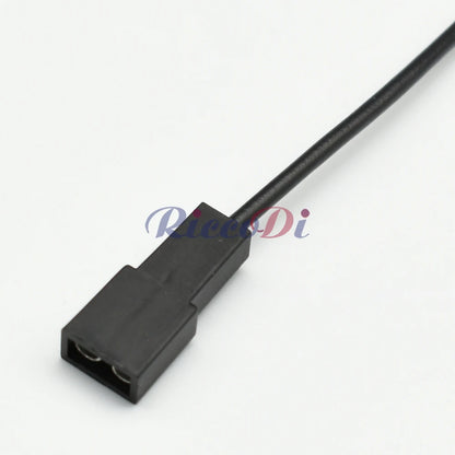 DJ7013B-6.3-21 Automotive Yellow Rectangular Connector — 6.3mm 1-Pin Jacketed Wiring Plug with Terminal