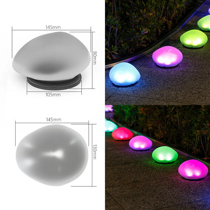 Solar Decorative Frosted Ground Lamp Outdoor Waterproof Garden Light