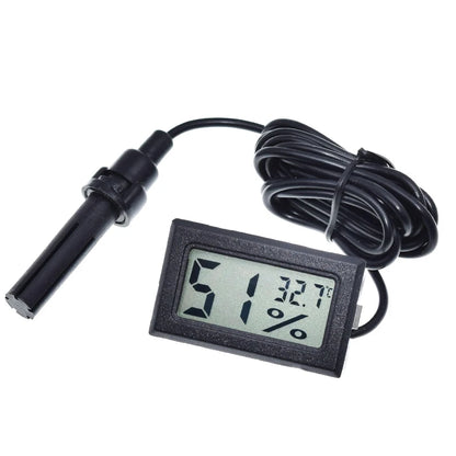 Embedded Digital Hygrometer Temperature and Humidity Meter FY-12 with Wired Probe