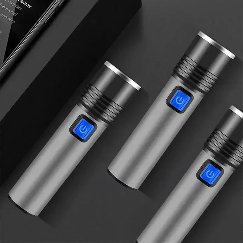 395nm UV Flashlight Blacklight Zoomable USB Rechargeable UV Light