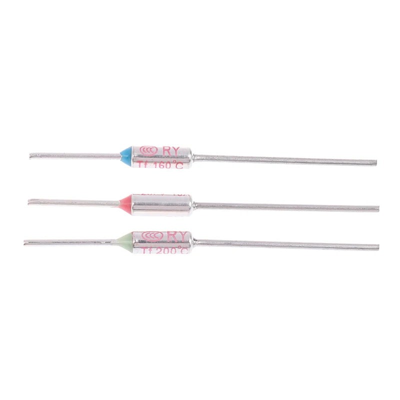 10Pcs RY Thermal Fuse 15A 250V Temperature Cutoff 121C–192C