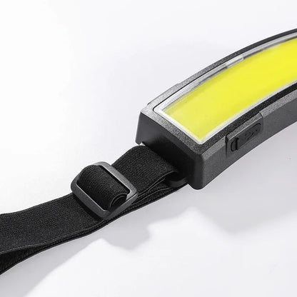 Strong Light Headlamp Portable Mini COB LED Headlight Built-in Battery Flashlight USB Rechargeable Head Lamp Hiking Torch
