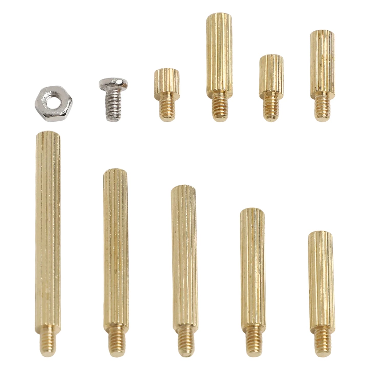 M2 Spacer Assortment Screw &amp; Nut Set 270pcs — Clear Storage Box for Electronics Assembly