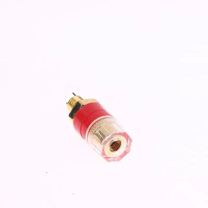 4/10Pcs Brass Terminal Connector With Transparent Shell Banana Plug Socket 4mm Gold Plated HIFI Ser Amplifier Binding Posts