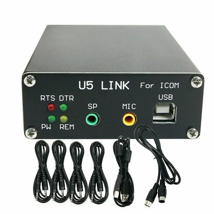 U5 Link COM Radio Connector For Radio Connector With Power Interface Pc66 Power Saving Box For HRD/DM780/LOGG32