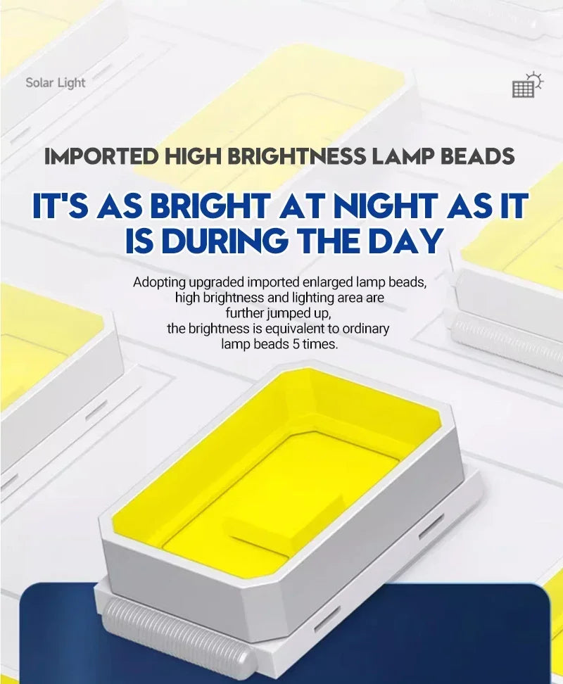 Super Bright Solar Wall Lamp 55LED Outdoor Sunlight Motion Sensor Street External Light Garden Yard Lantern with Remote Contro