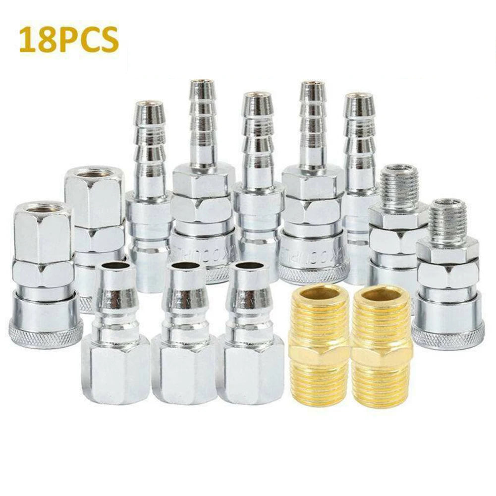 Air Compressor 1 4 For BSP Air Hose Fittings Push-in Insertion Temperature Resistance Anti-Rust Easy To Replace