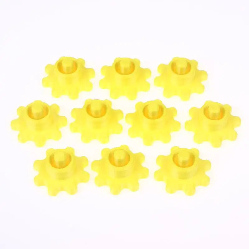 New 10PCS Orange Glass Glue Caps - Durable Plastic Sealing Caps For Standard Glue Bottles, Portable Decoration Tools