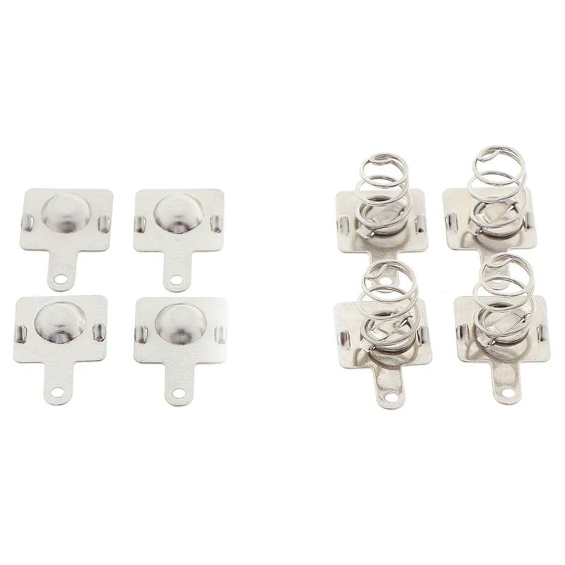 10 Pairs Battery Spring Contact Replacement Metal Batteries Spring Contact Plate For AA AAA Batteries