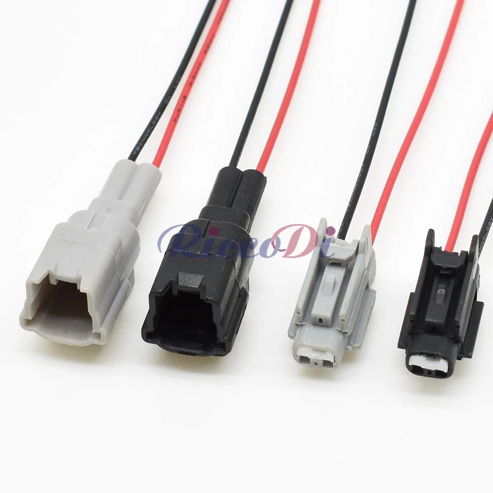 2 Pin 1mm Waterproof Connector 7282-7398-30 DJ7029B-1 PA66 Automotive Appliance Female Male