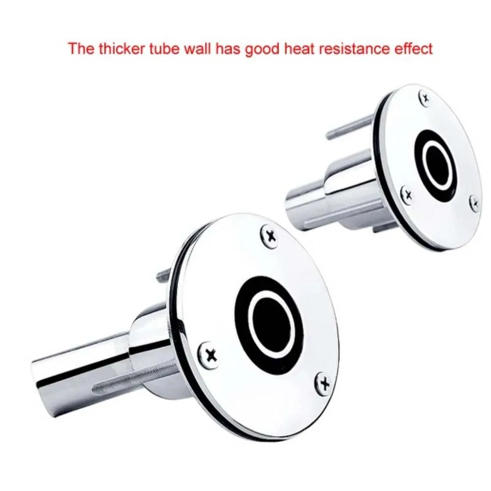1pcs 316 Stainless Steel Marine Heater Vent Hole Hot Gas Exhaust Pipe For Webasto For Eberspacher PlanarDiesel Parking Heaters
