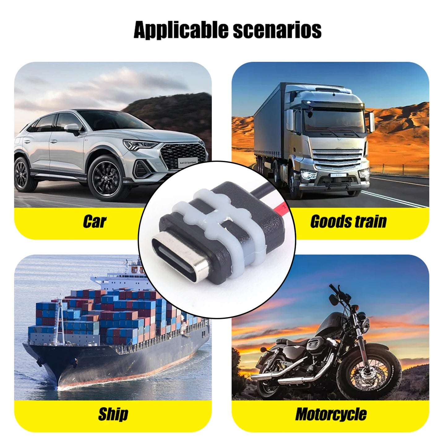 2 Pin Waterproof USB C Panel Mount Connector for Auto & Smart Devices
