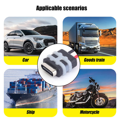 2 Pin Waterproof USB C Panel Mount Connector for Auto & Smart Devices